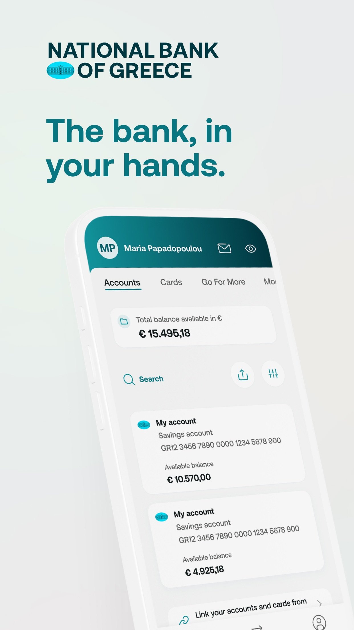 Official NBG Mobile Banking app screenshot (1 of 6)