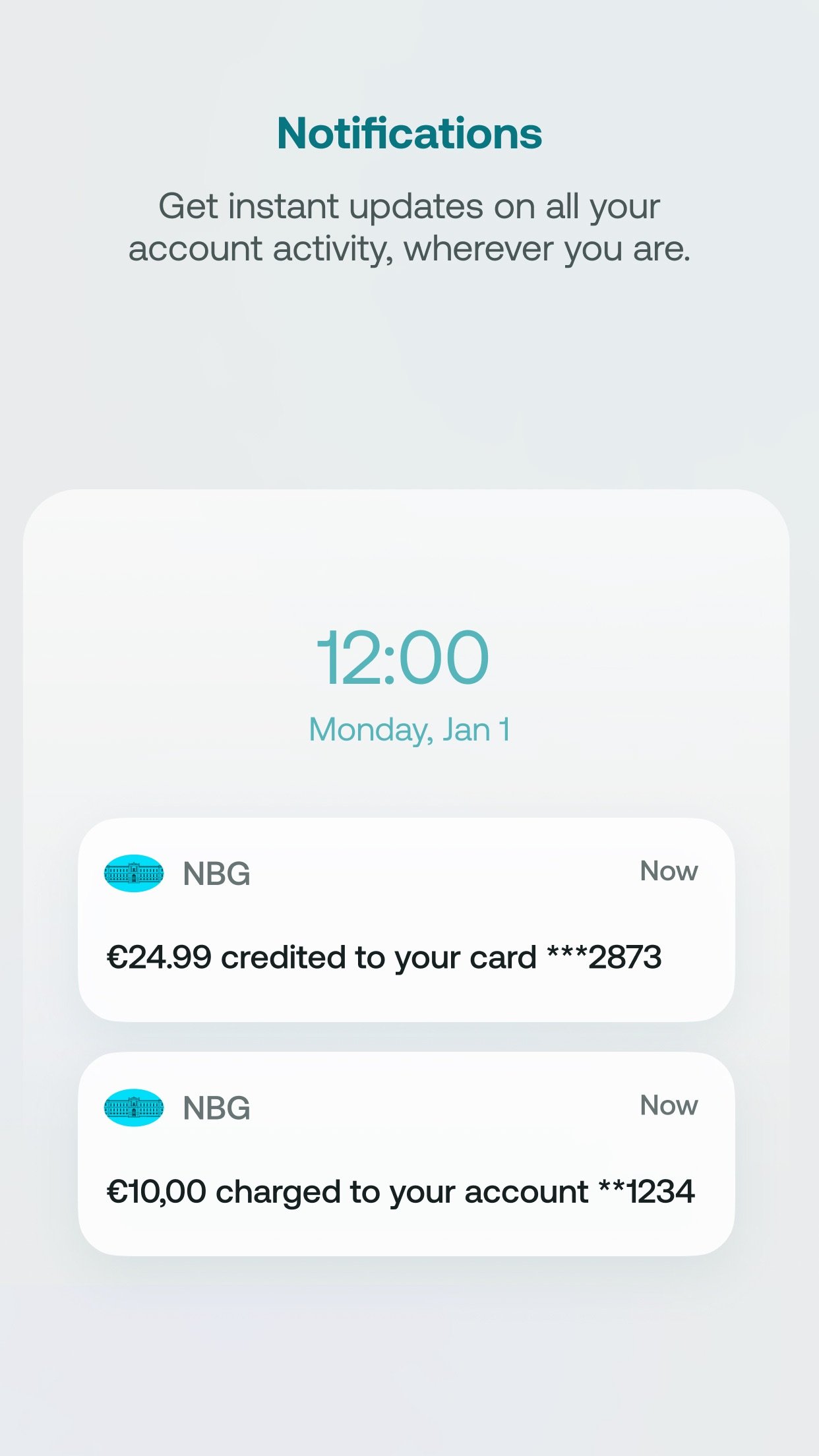 Official NBG Mobile Banking app screenshot (6 of 6)